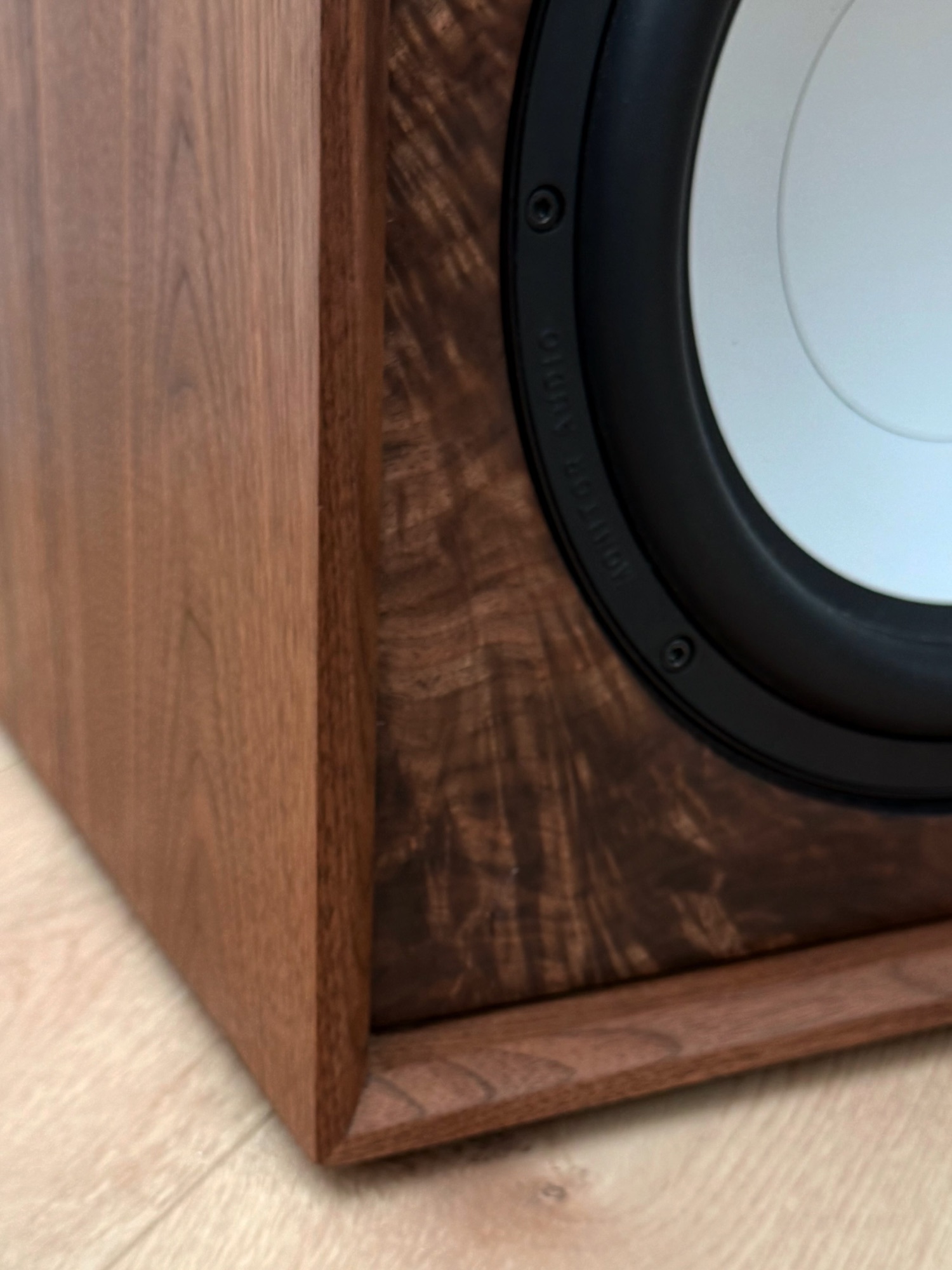 Driver and walnut cabinet detail